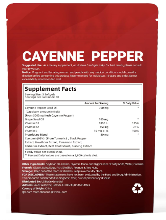 Cayenne Pepper Softgels